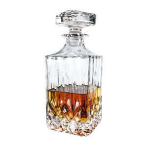 Holiday Gift 25oz Crystal Lead Free Whiskey Bottle