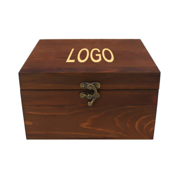 custom logo wooden box