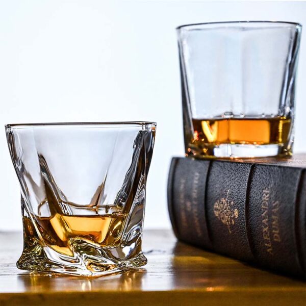 old fashioned design whiskey glass