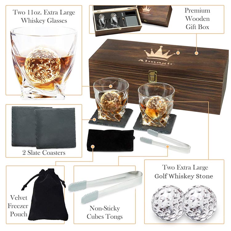 whiskey stone gift set