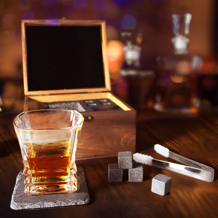 whiskey stones gift set