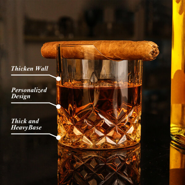 Cigar Holder Whiskey Glass